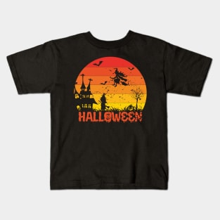 Halloween Night with witch Kids T-Shirt